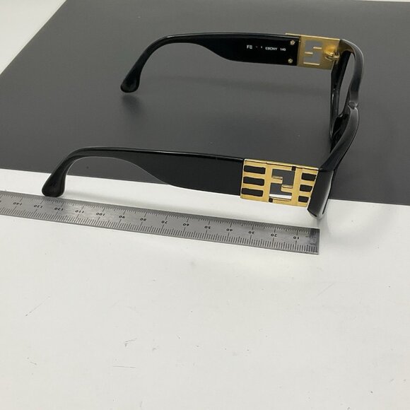 fendi sunglasses Frame Women FS 111  140 Ebony (  Black and gold ) main image 10